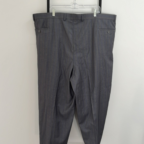 Arvin Magic Johnson Strips Dress Pants Gray Men Size 48 R - Picture 3 of 9